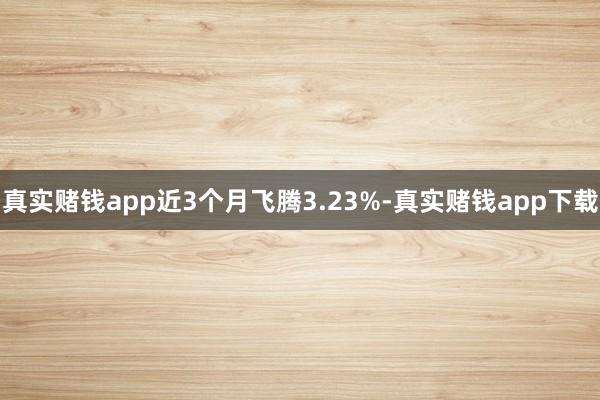 真实赌钱app近3个月飞腾3.23%-真实赌钱app下载