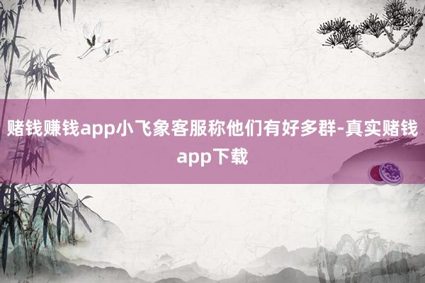 赌钱赚钱app小飞象客服称他们有好多群-真实赌钱app下载